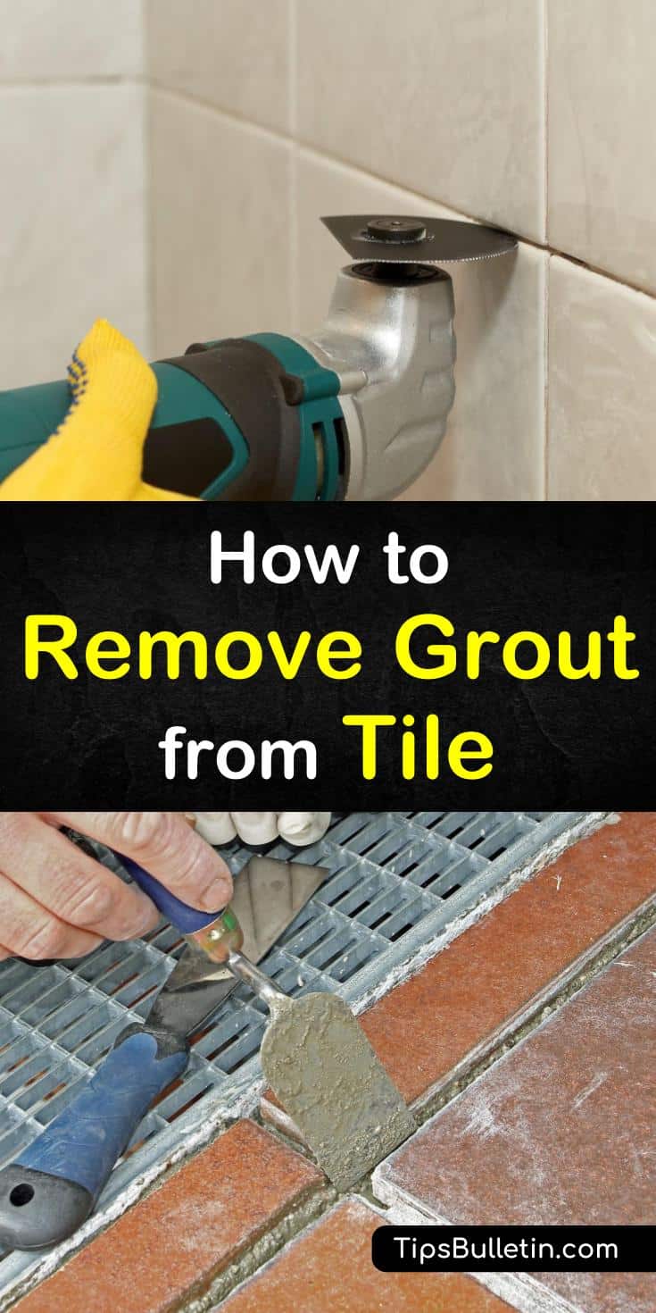 How to clean grout from tile doesn't have to be difficult. With our recipes, tips, and tricks, we help you find a method that works best for you. #removegrout #grout #groutremoval