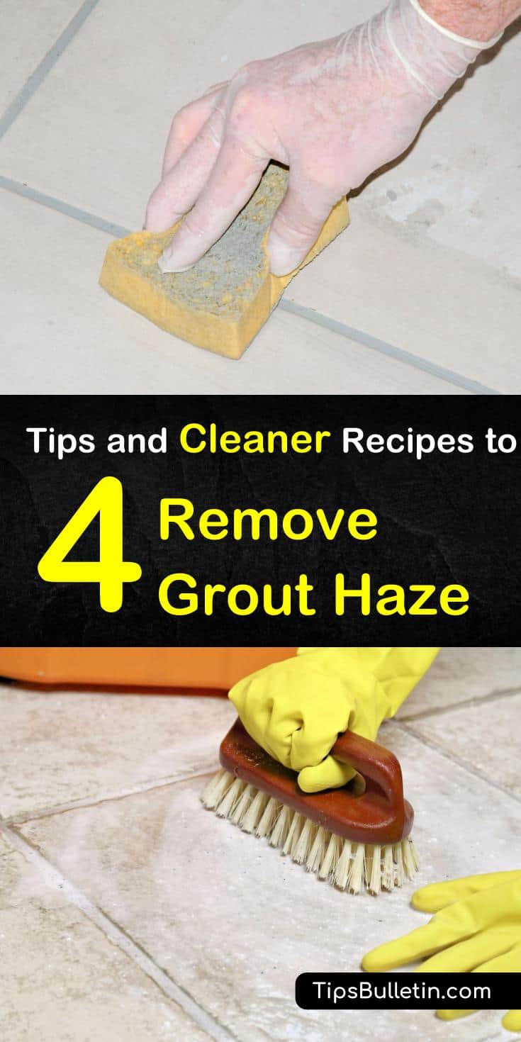 Discover four of the best cleaning tips for how to get rid of grout haze from floors and tiles. While grout haze can make your beautiful new tiles look hazy and unspectacular, the cleaning tips and tricks in this guide can get them looking showroom new again. #grouthaze #grout #tilecleaning