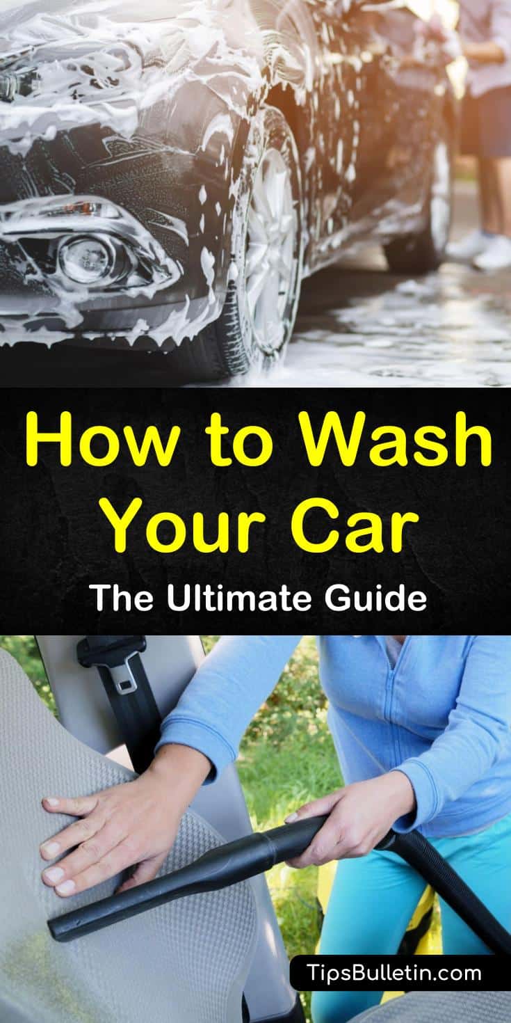 Discover how to wash a car with our complete guide. Learn how to give your car a DIY wash with soap at home. We show you hacks to get your car seats, dash, and body looking like new. #carwash #carcleaning #washacar