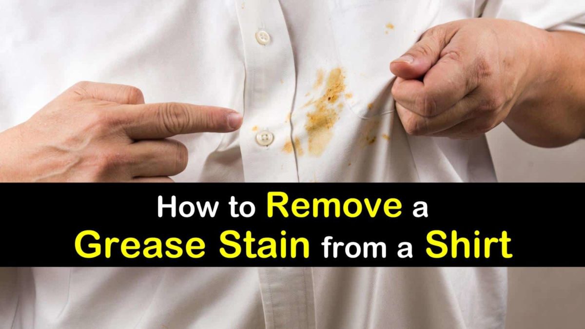 4 Simple Ways to Remove a Grease Stain from a Shirt