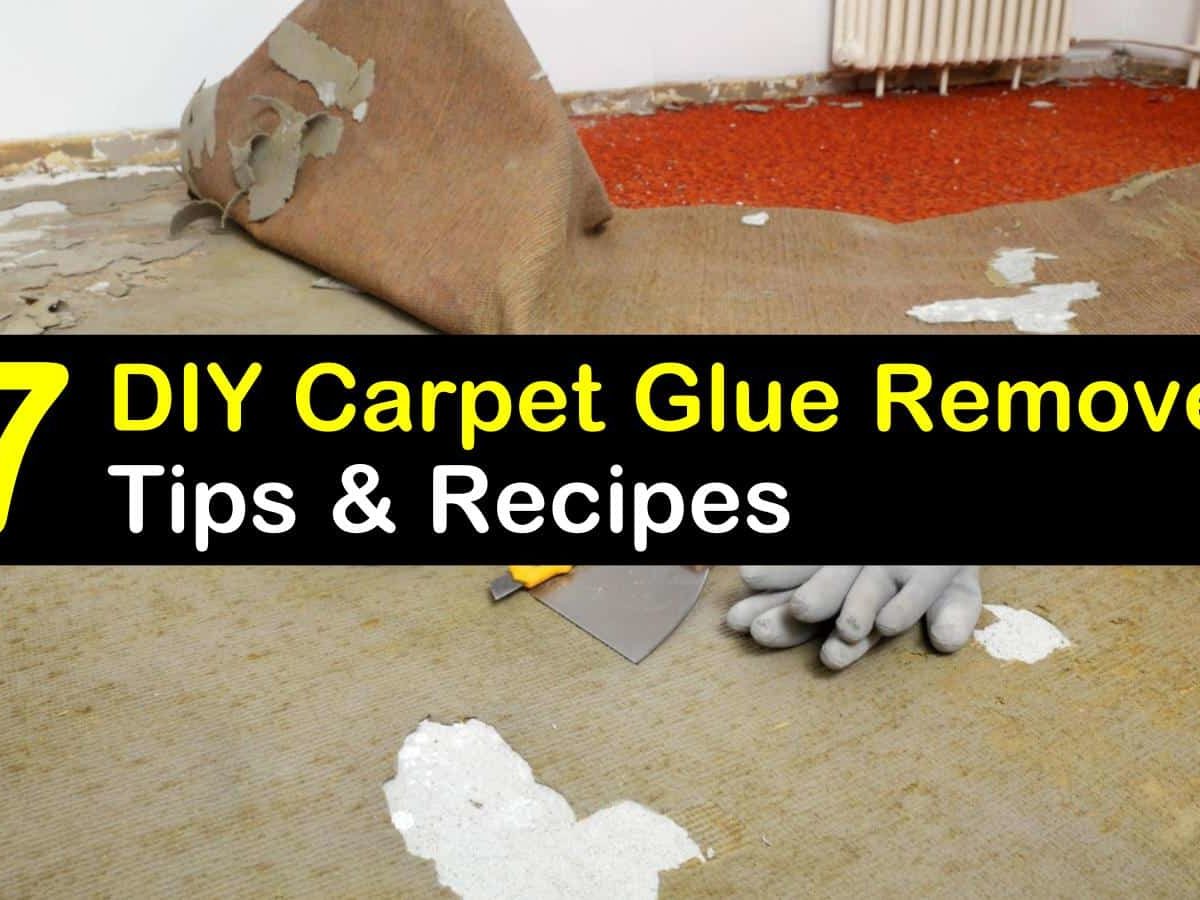 7 Homemade Carpet Glue Remover Recipes, How To Get Rug Residue Off Hardwood Floors