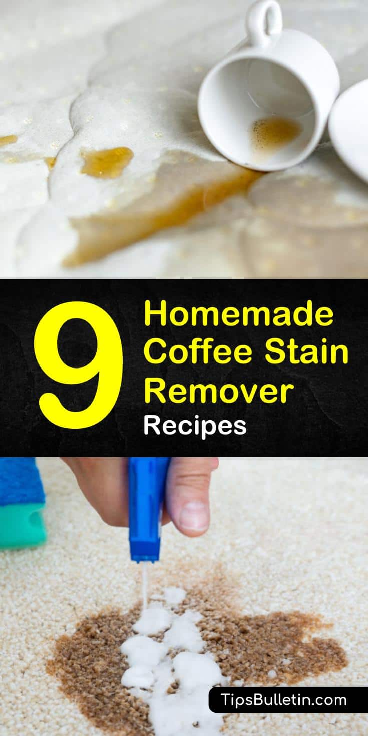 Discover the best homemade coffee stain remover to use on upholstery and car seats. Learn how to remove coffee stains from clothes using vinegar or rubbing alcohol. Find out which cleaning products work best on white fabric, a couch, and even teeth! #homemade #coffee #stain #remover