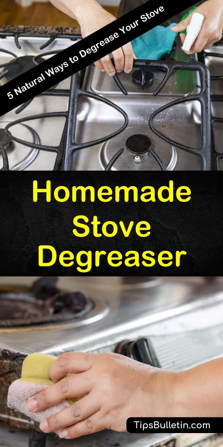 Discover how to make the best homemade stove degreaser in this DIY guide full of cleaning tips. Find out how to use baking soda, white vinegar, essential oils, and more to create effective cleaners from the comfort of your home - and for an excellent price, too! #degreaser #stove #cleanstove