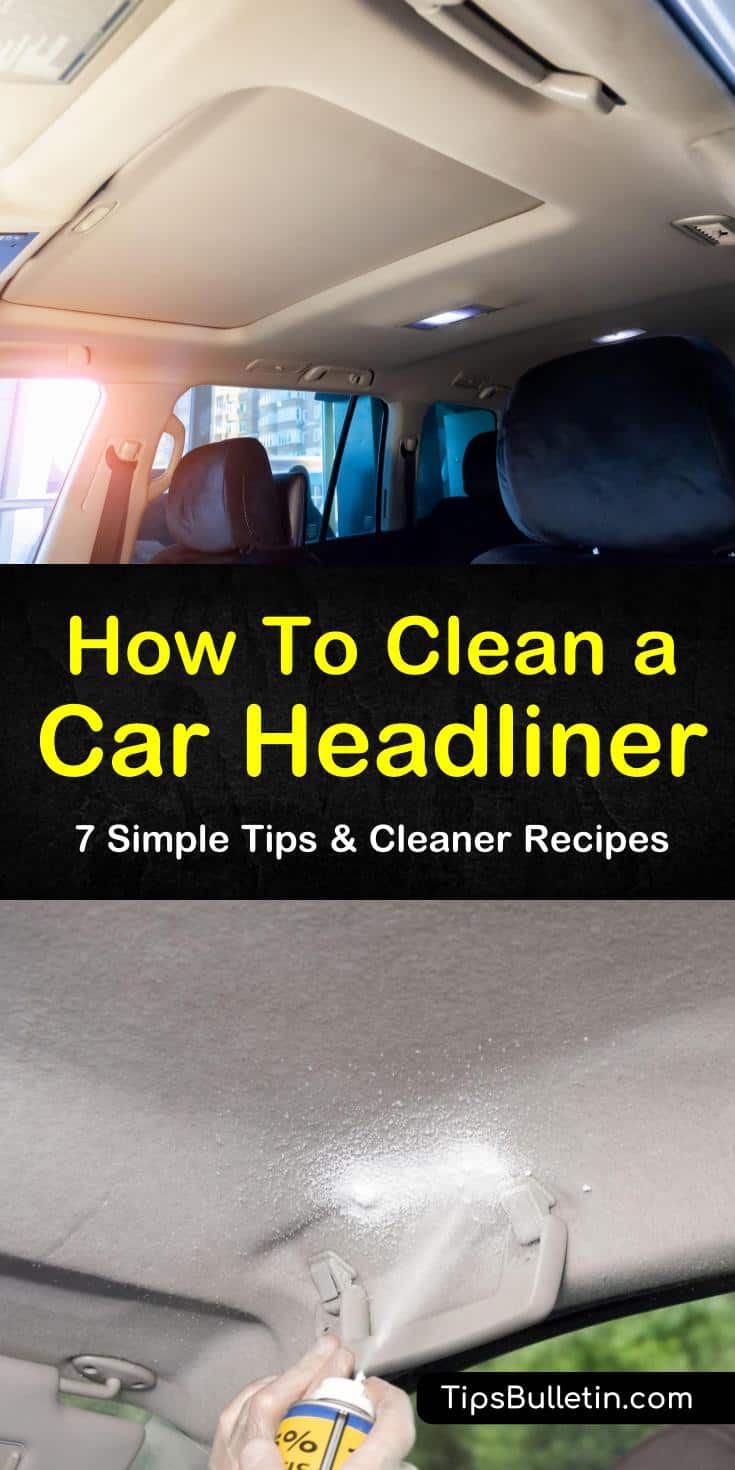 We give you step-by-step instructions for cleaning ceilings of your car using various cleaning methods. You can make a DIY cleaning solution using vinegar, baking soda, and water to remove tough stains and bad odors. #carheadlinercleaner #carceilingcleaner #howtocleanacarheadliner