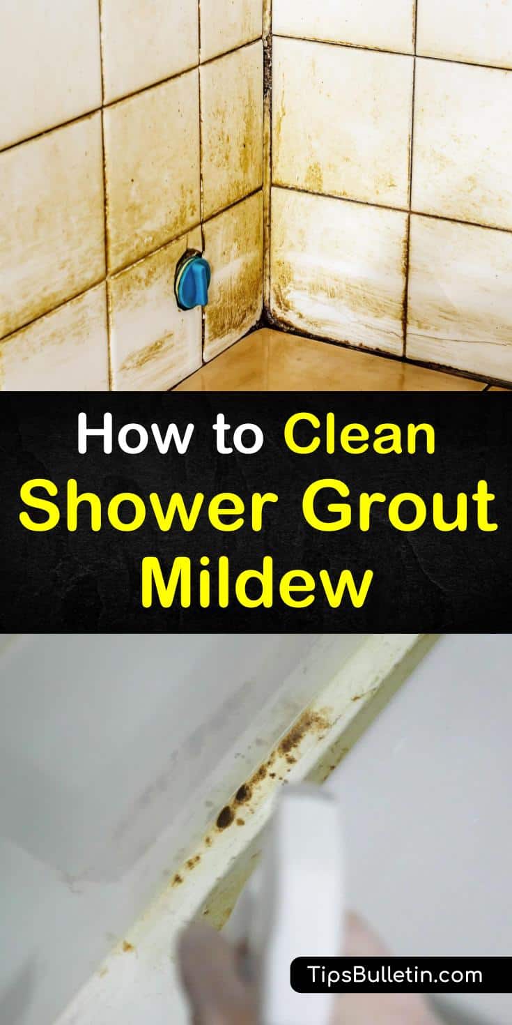 Discover the best methods for how to clean shower grout mildew. Try any of these four easy steps to eliminate film and scrub mildew stains from tile. Use everyday cleaners like hydrogen peroxide and baking soda to blast through soap scum, mold, and mildew. #clean #shower #grout #mildew