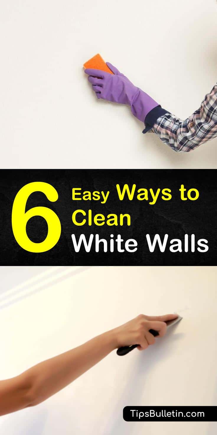 Learn how to remove dust from your white walls so you can get them looking brighter than ever! These DIY cleaning solutions are easy to make and use ingredients like baking soda that are staples in most houses. #wall #cleaning #diy #wallcleaner #cleanwhitewalls