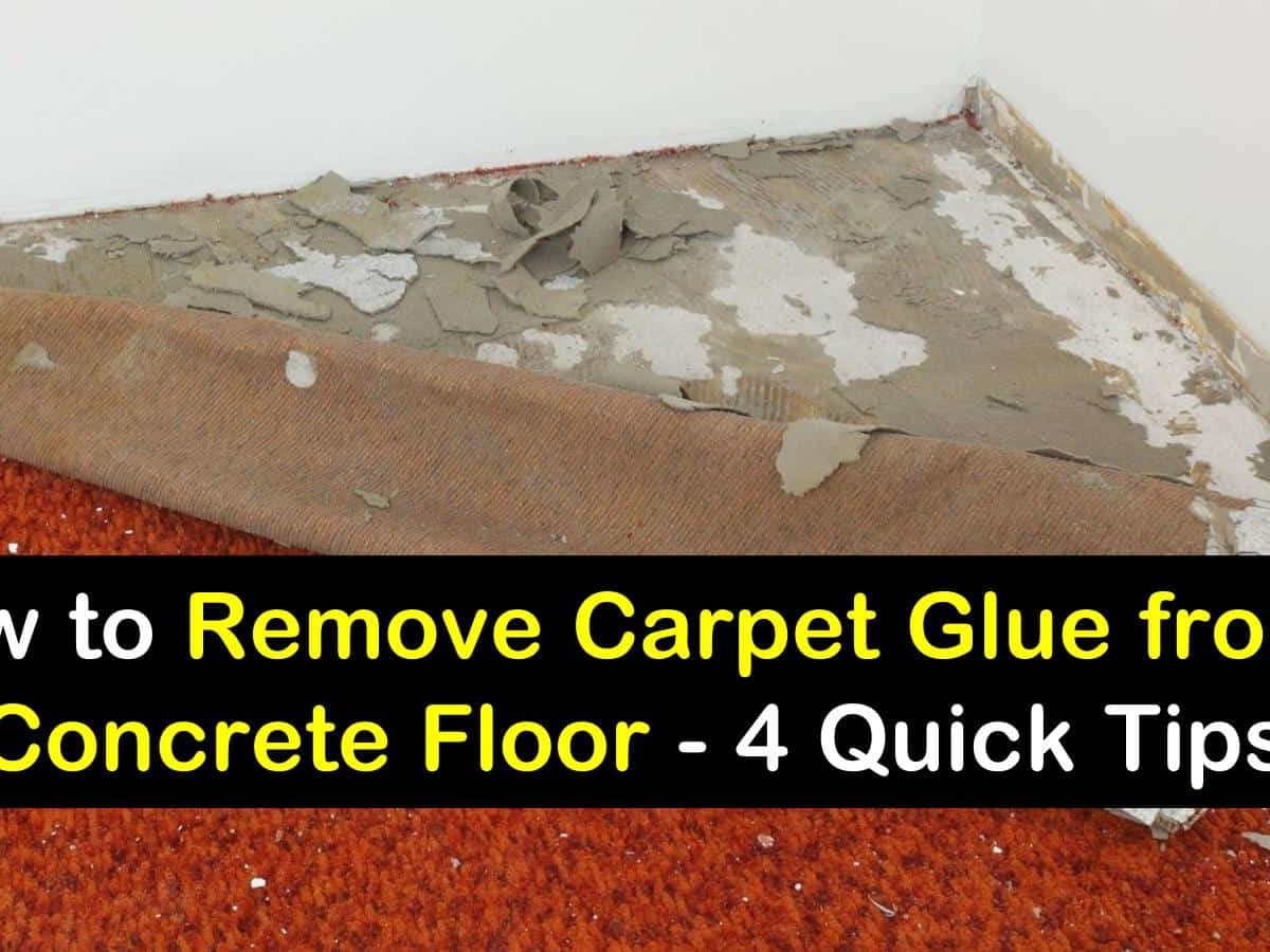 Remove Carpet Glue From A Concrete Floor