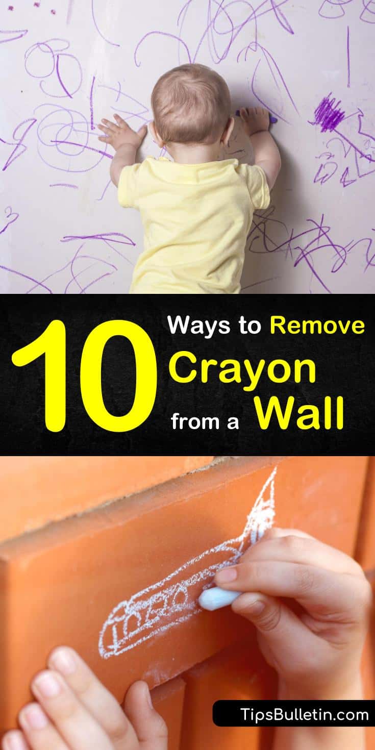 Find out how to remove crayon from a wall the DIY way with our guide. We show you how to use baking soda and other household cleaning solutions to get your walls clean, bright, and crayon-free. #crayon #wall #cleaning