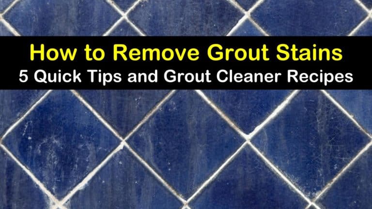 best way to remove stains from grout