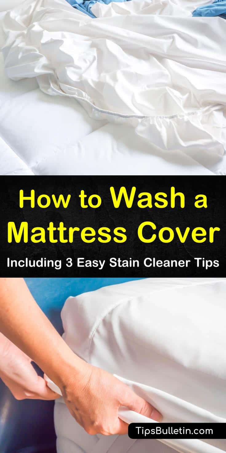 Learn how to wash a mattress cover using these helpful cleaning tips. Try three easy tips to remove stains with baking soda, vinegar, hydrogen peroxide, and laundry detergent. Discover whether a mattress topper or protector is the best solution for your beds. #wash #mattress #cover #protector