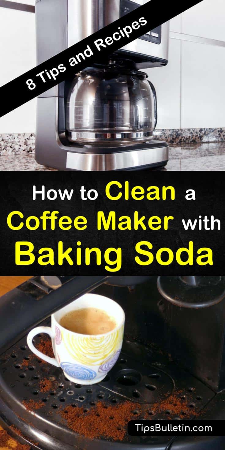 Over time, your fresh tasting cup of coffee will change flavors. To keep your coffee tasting fresh you need to learn how to clean your coffee maker using household ingredients like vinegar and baking soda. #coffeemaker #cleaning #bakingsoda