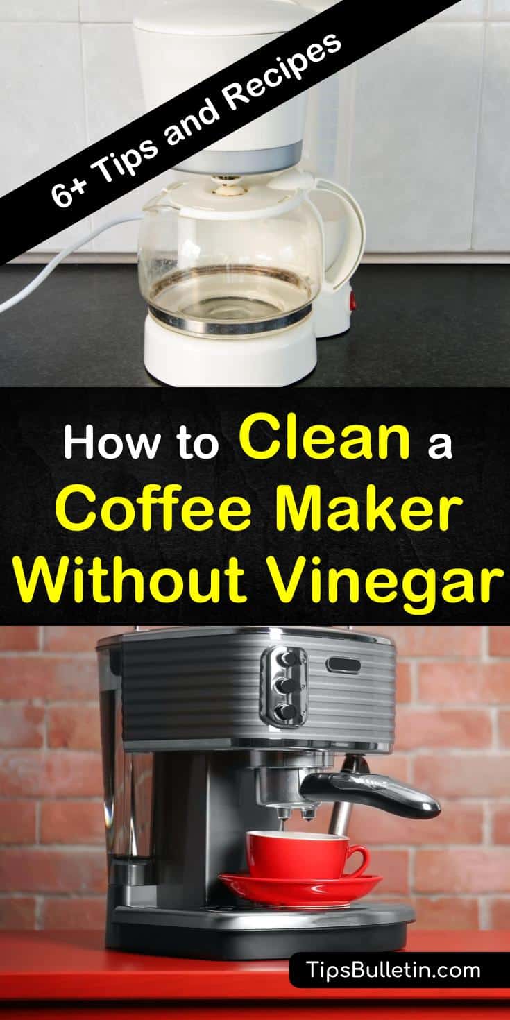 Discover the best methods for how to clean a coffee maker without vinegar. If you’re out of your favorite cleaner, try baking soda or hydrogen peroxide instead. Toss in some Alka Seltzer tablets or Borax for a deep clean that leaves your coffee tasting great! #clean #coffeemaker #vinegar