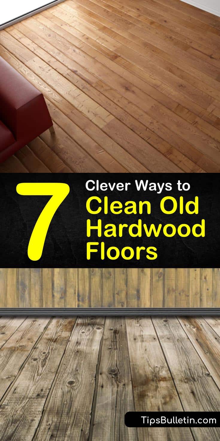 Learn how to clean old hardwood floors naturally with our guide. We show you how to remove dog urine from wood and give your floors a deep shine with vinegar and other cleaning products. #cleaningfloors #hardwood #oldfloors #floorcleaning