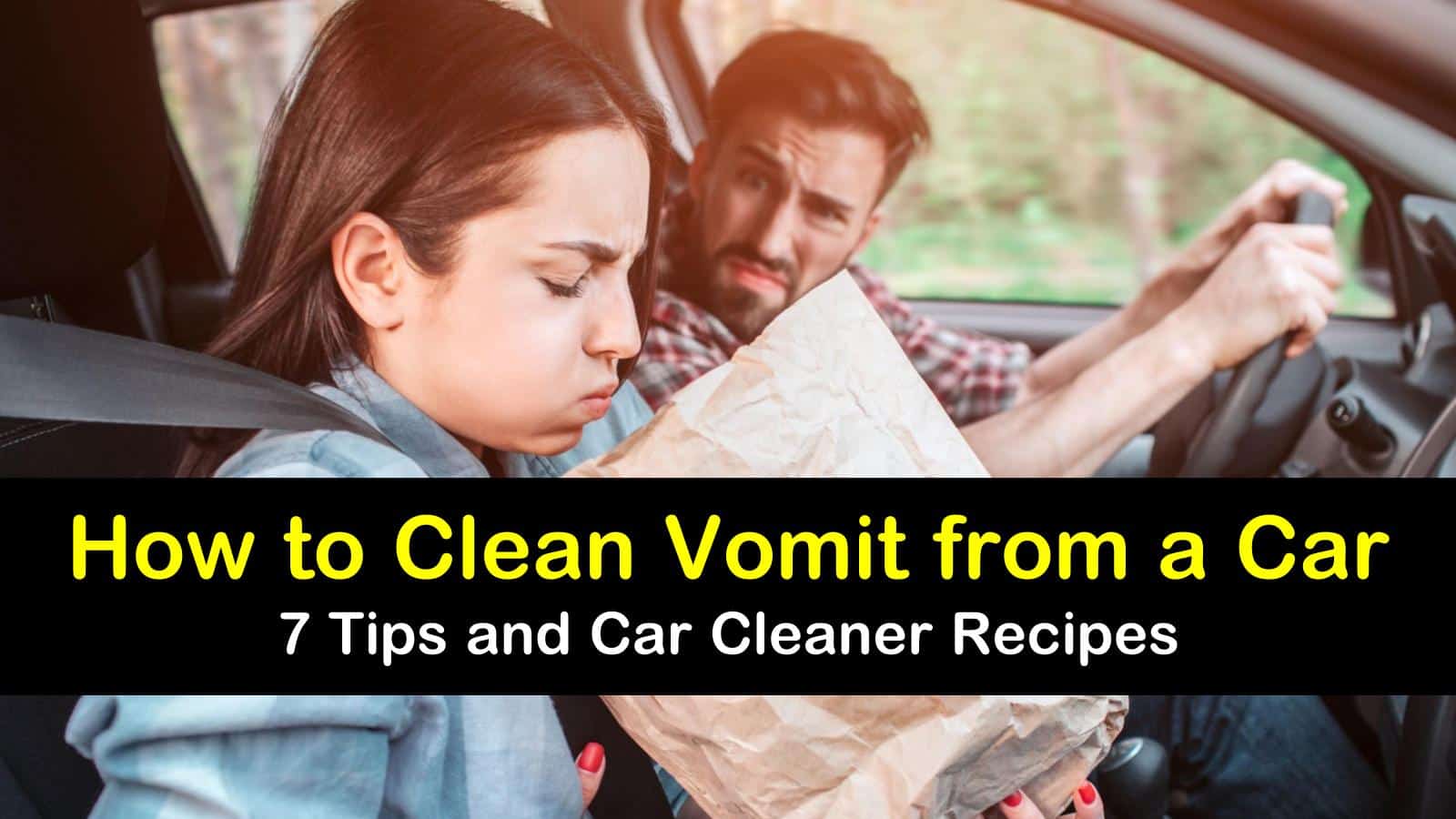 17 Handy Ways to Clean Vomit from a Car