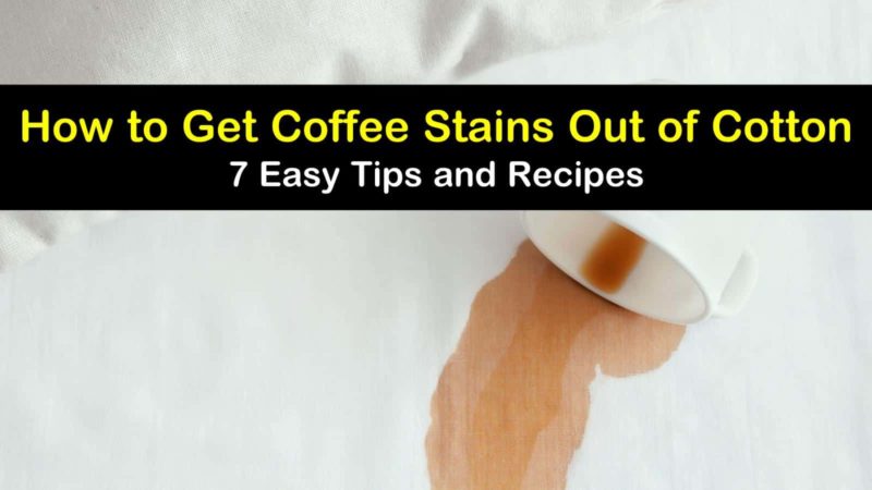 How to Get Coffee Stains Out of Cotton - 7 Easy Tips and ...