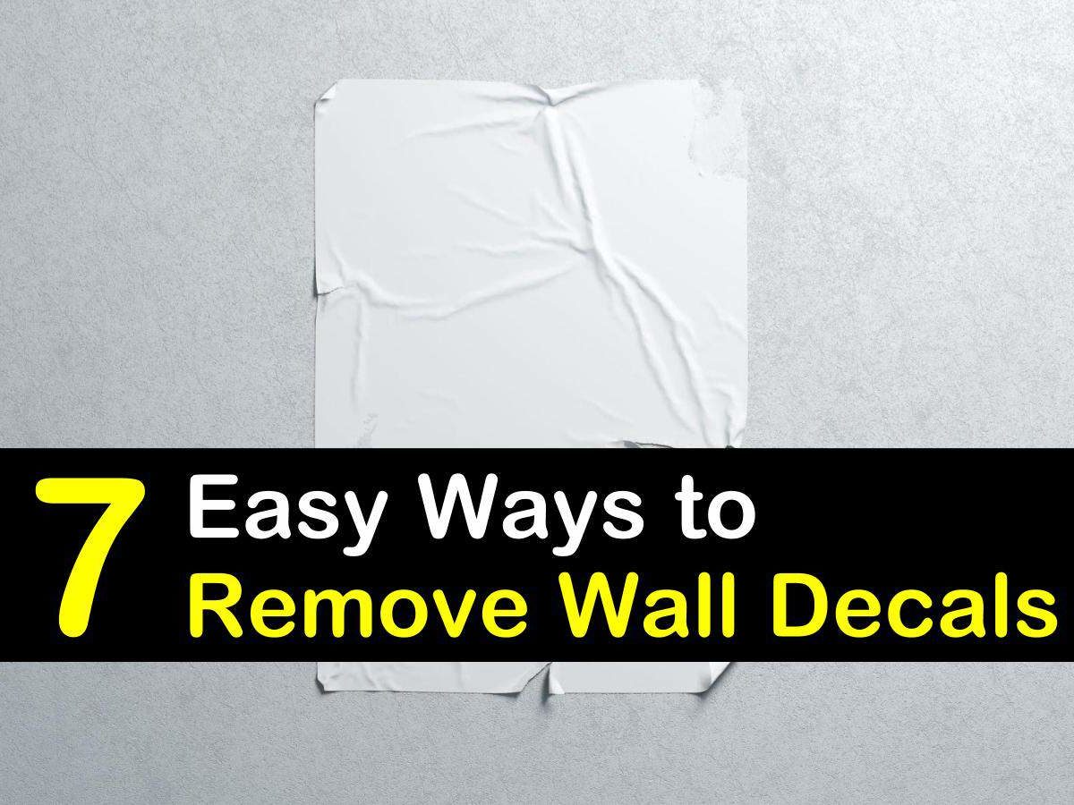How To Remove Vinyl Sticker 7 Easy Ways to Remove Wall Decals