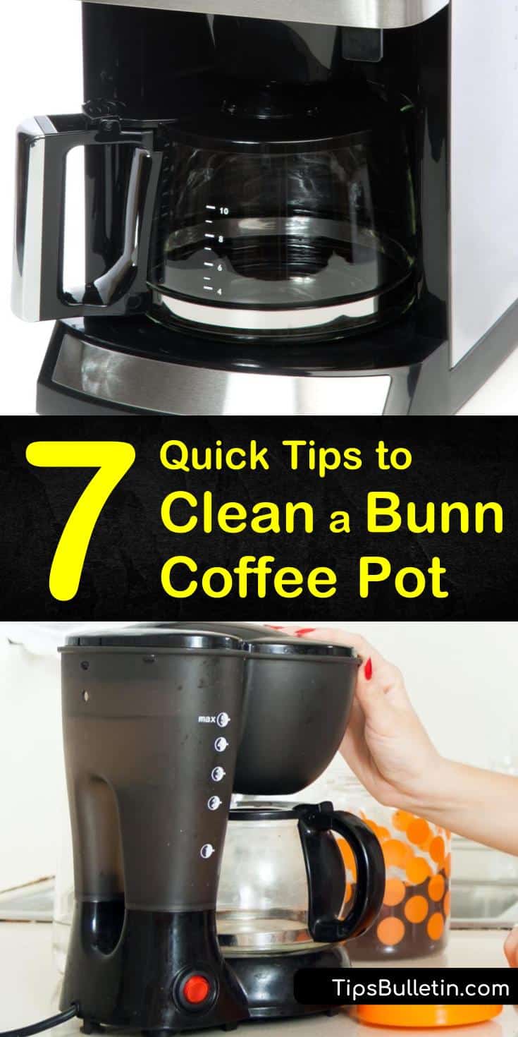 If you’re ready to discover how to clean a Bunn coffee pot, these natural solutions will get you started. Using everyday ingredients like vinegar and baking soda, descale your coffee pot and prevent mildew. Treat hard water stains on your carafe using lemon juice. #cleaning #bunncoffeepot