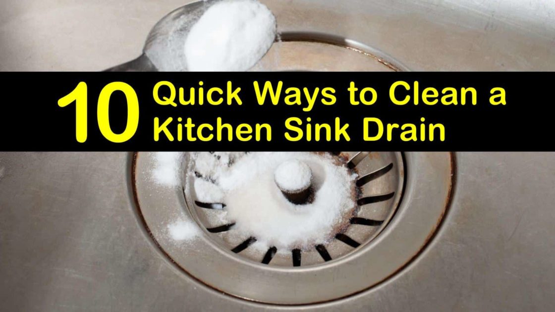 cleaning kitchen sink drain