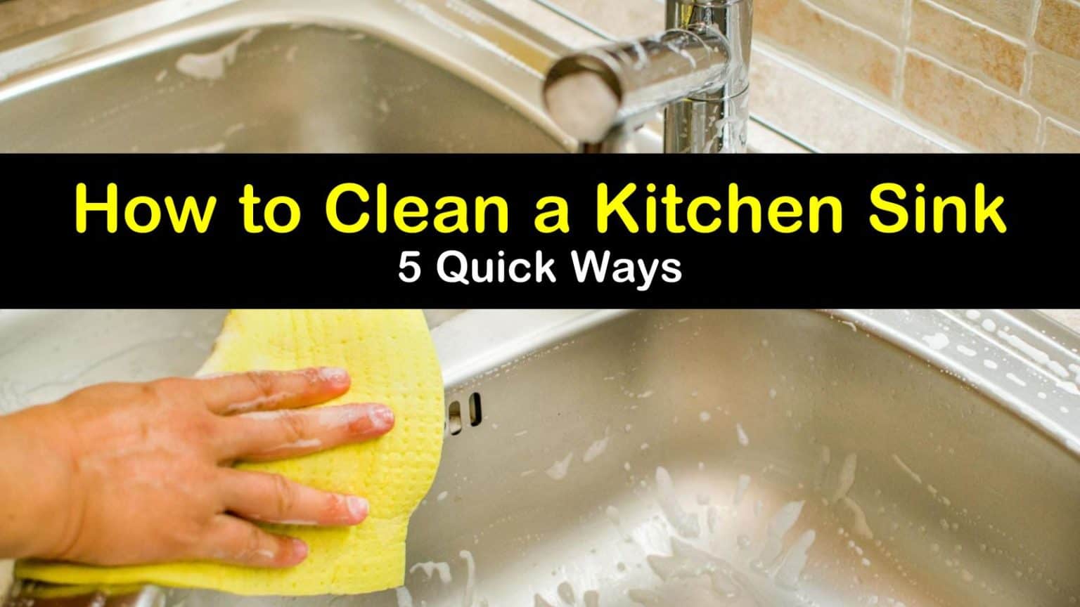 5 Quick Ways to Clean a Kitchen Sink
