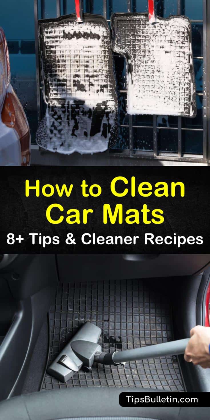 You should not wash car mats that contain rubber or plastic in washing machines. Our cleaning methods and recipes can help you clean and restore carpets and rubber floor mats in a few easy steps. #cleancarmats #cleanfloormats #floormatcleaner #dirtycarmats