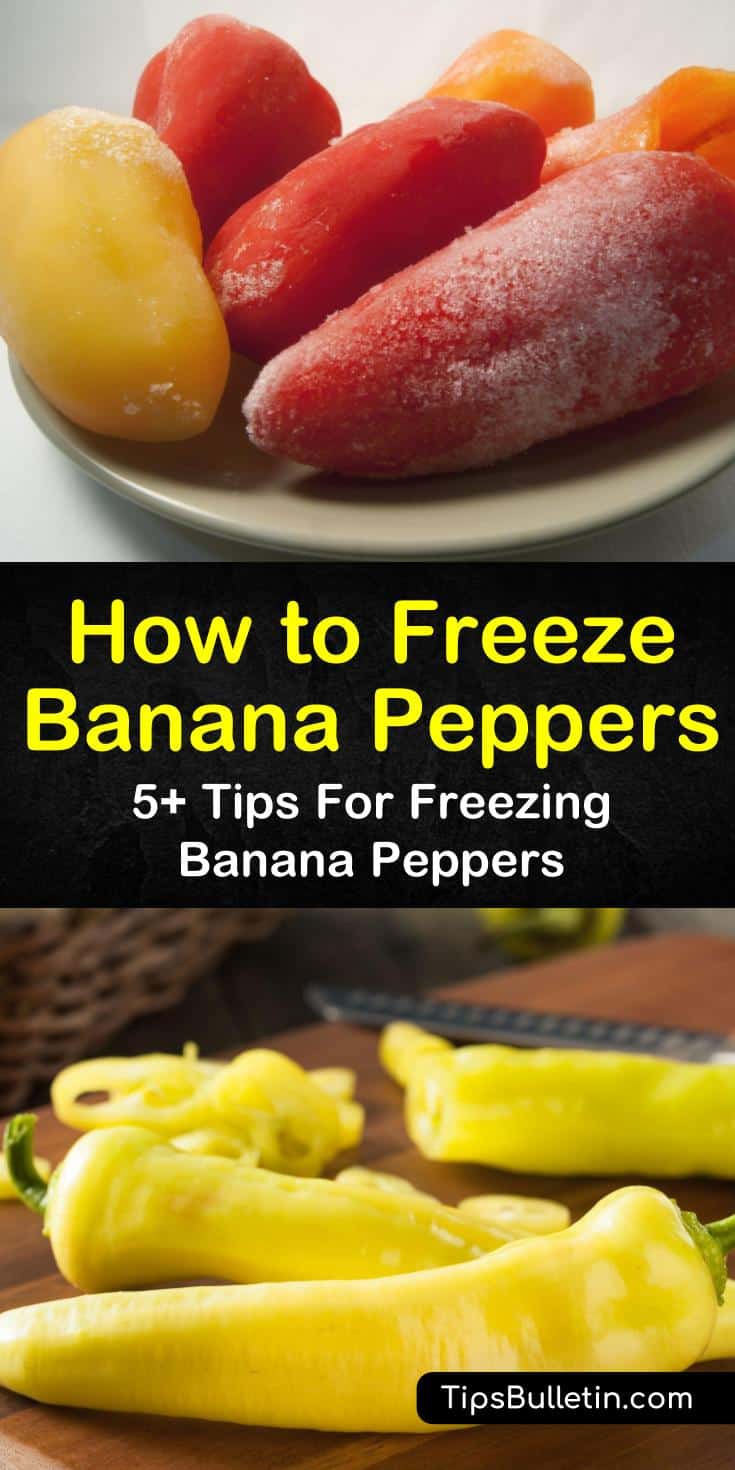 Discover how easy it is to freeze whole and slice, raw, or cooked sweet banana peppers in a few easy steps. Freeze peppers as a means of food preservation or meal prepping for soups and stews. #freezebananapeppers #freezepeppers #bananapeppers