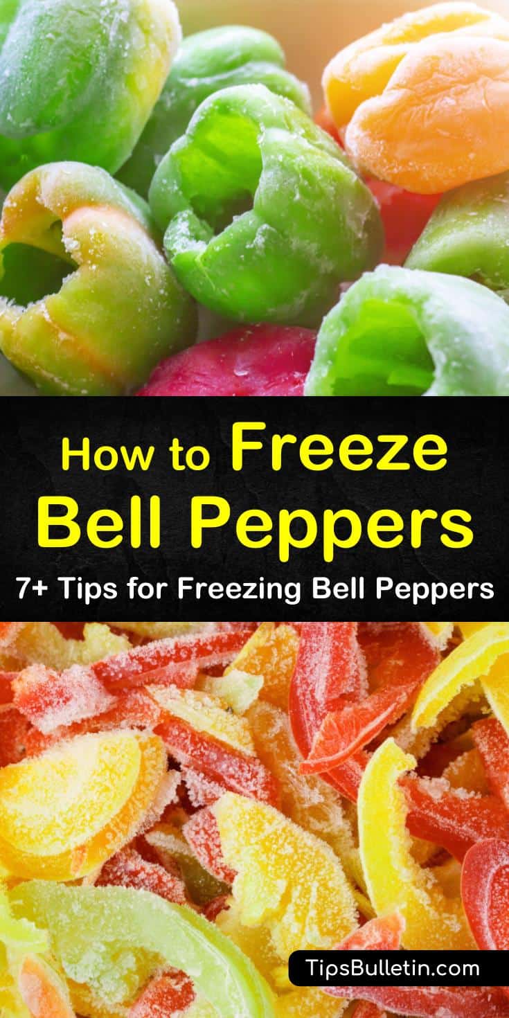 When we teach you how to freeze bell peppers we are not talking about strictly sliced or diced. We show you how easy it is to freeze whole peppers, pepper pieces, rings, etc. Frozen peppers can also be used in jelly recipes later. #frozenpeppers #freezingpeppers #freezepeppers