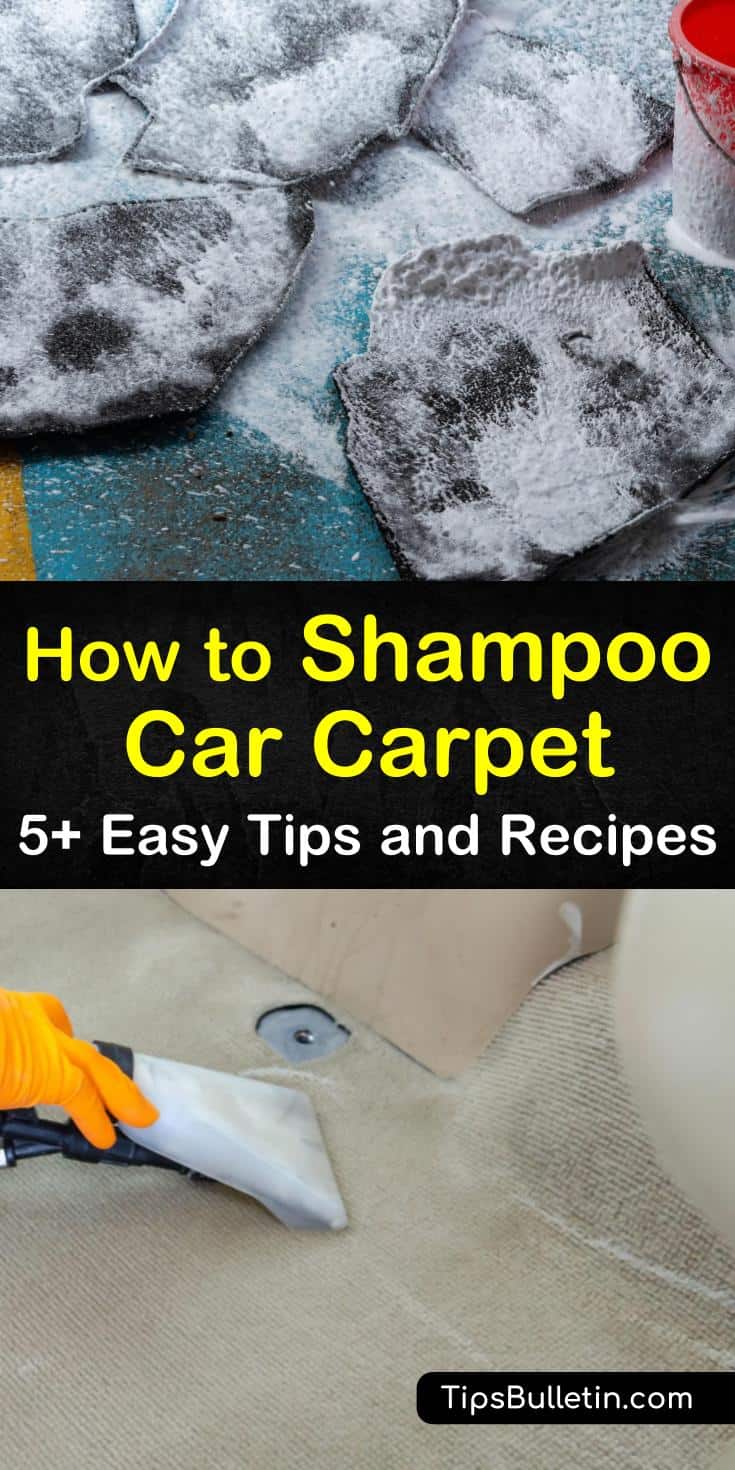 Discover how to shampoo car carpet using simple cleaning techniques. Save yourself the hassle of expensive auto detailing by using these DIY recipes on your own. Learn how to clean your car without machine, using ingredients like vinegar, brown sugar, and baking soda. #shampoocarcarpet #carpet