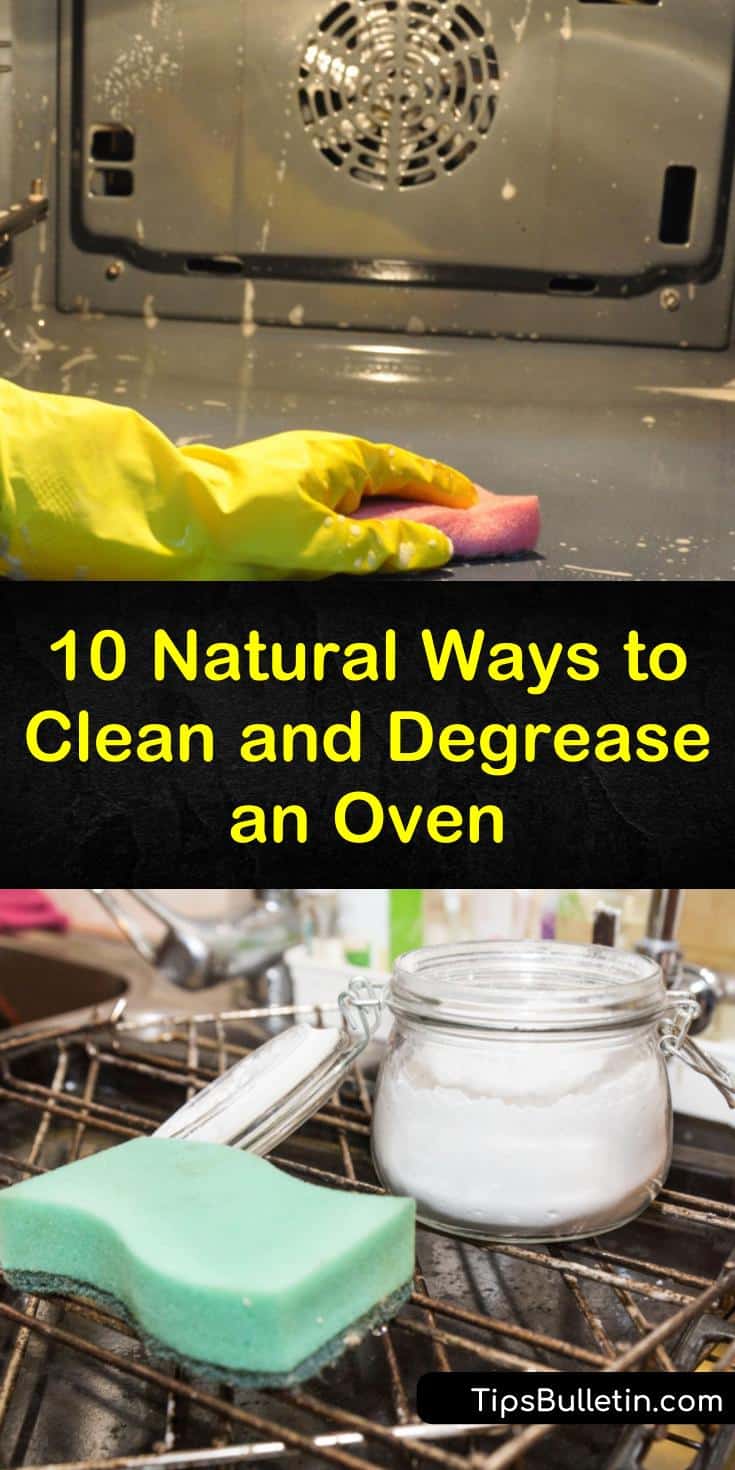 Clean your stove, range hoods, and oven with vinegar, baking soda, and other natural ingredients. Our easy cleaning recipes show you how to quickly remove grease with ammonia. #oven #ovencleaning #cleananoven