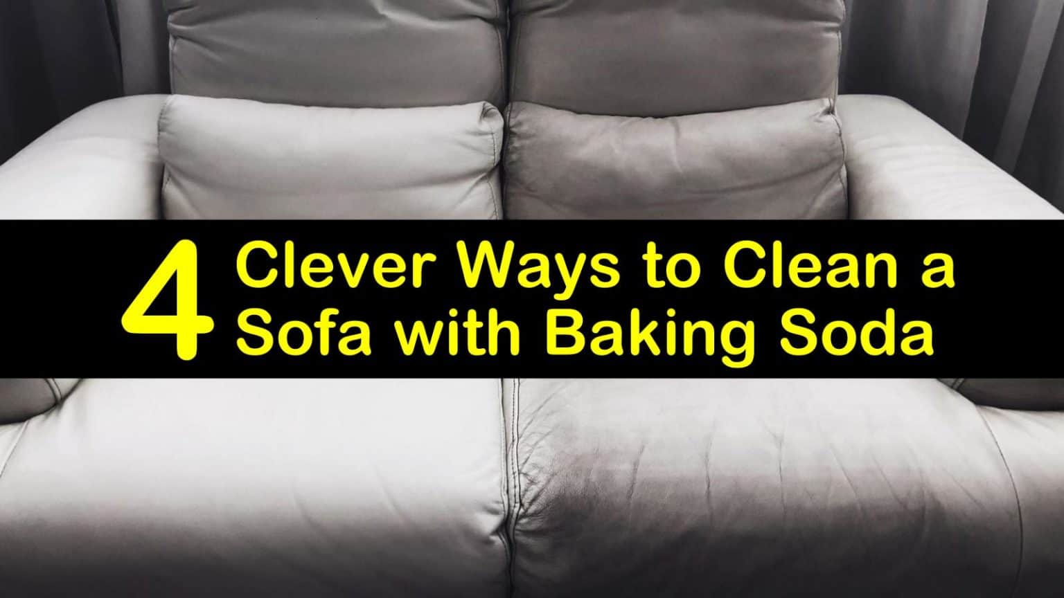 4 Clever Ways to Clean a Sofa with Baking Soda