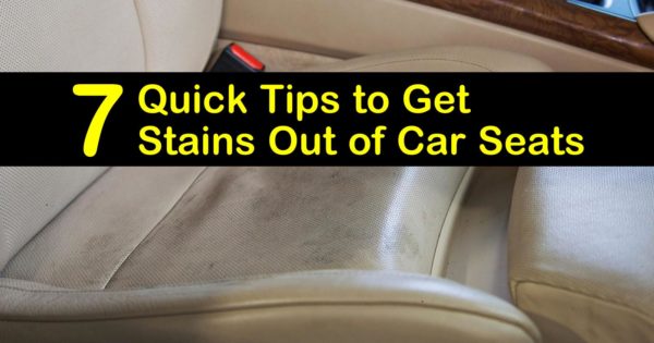 7 Quick Tips To Get Stains Out Of Car Seats - Can You Wash Leather Car Seats With Soap And Water