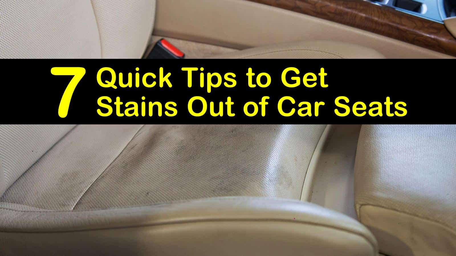 Clean a dirty leather car seat