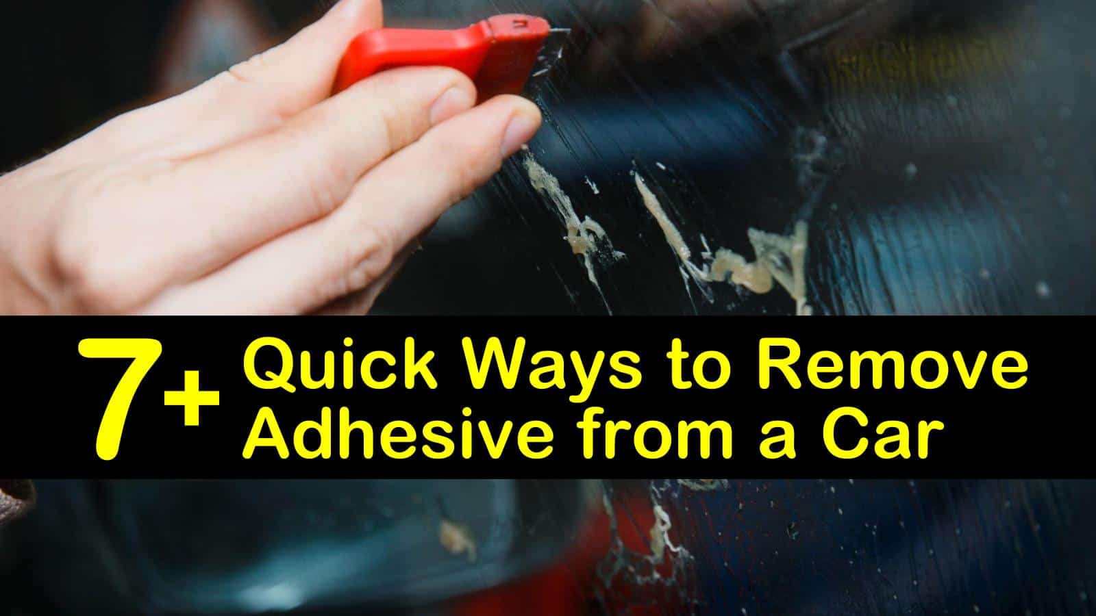 how to remove adhesive from a car titleimg1
