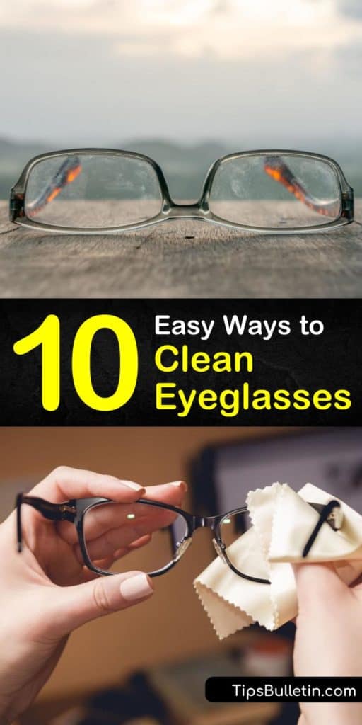 Clean eyeglasses means no smudges or grime on your lenses. Using warm water and dish soap you can clean glasses safely even those with various lens coatings, including anti-reflective. #cleaneyeglasses #cleaning #glasses