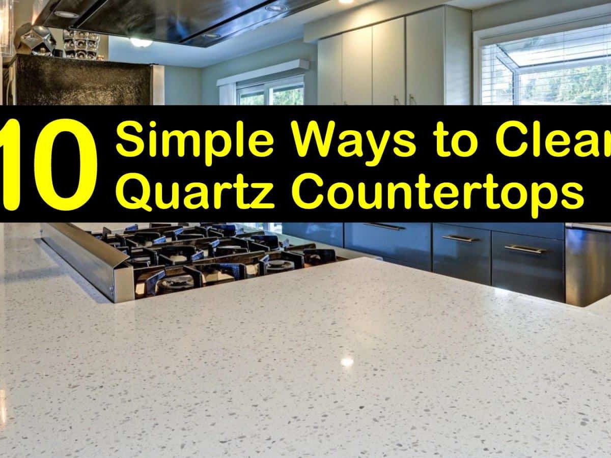 10 Simple Ways To Clean Quartz Countertops, Is Windex With Vinegar Safe For Quartz Countertops