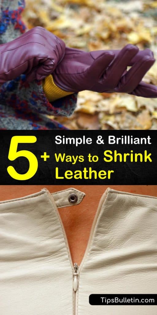 Discover how easy it is to shrink leather shoes or a pair of boots using lukewarm water and a blow dryer. Help leather shrink by soaking it in hot water and placing it in direct sunlight to dry. #howtoshrinkleather #shrinkingleather #shrinkleathernaturally