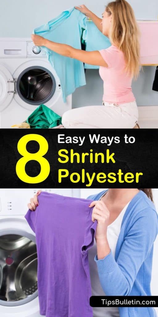 Learn how to shrink polyester clothing by turning it inside out and using boiling water or high heat on the wash cycle. Shrink polyester fabric by ironing with medium heat for the best results. #howtoshrinkpolyester #shrink #polyester