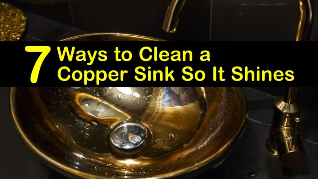 cleaning copper bowl kitchen sink