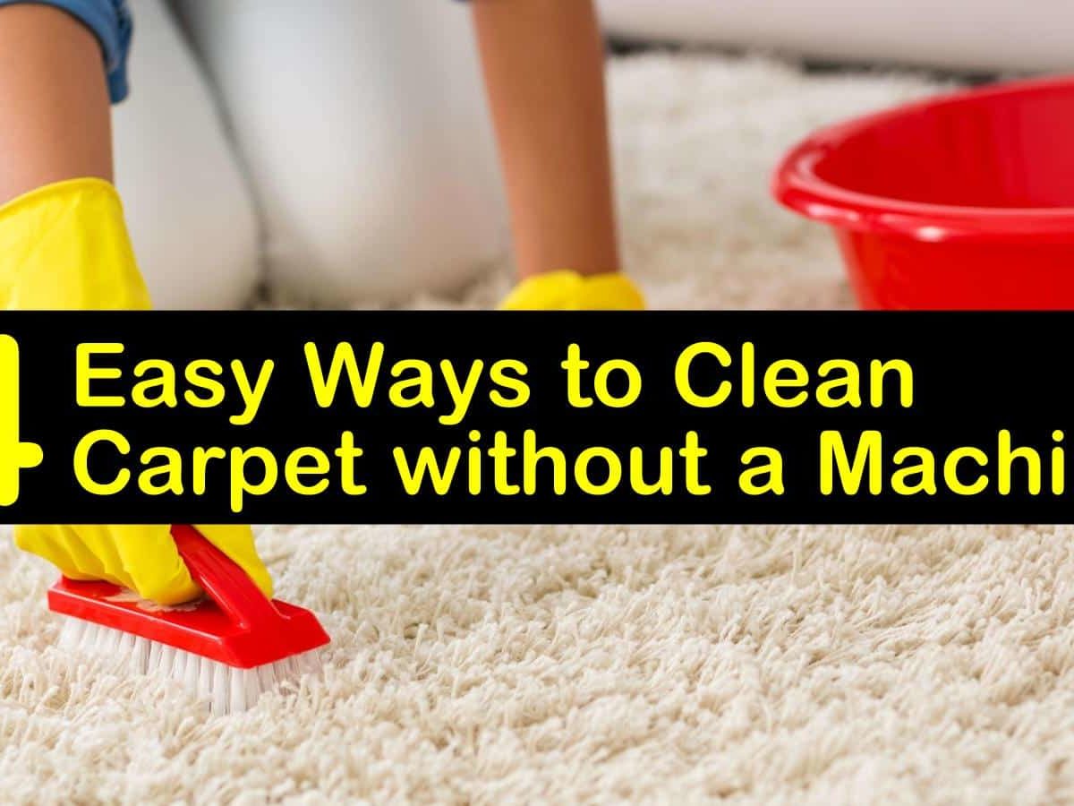 16 Easy Ways to Clean Carpet without a Machine
