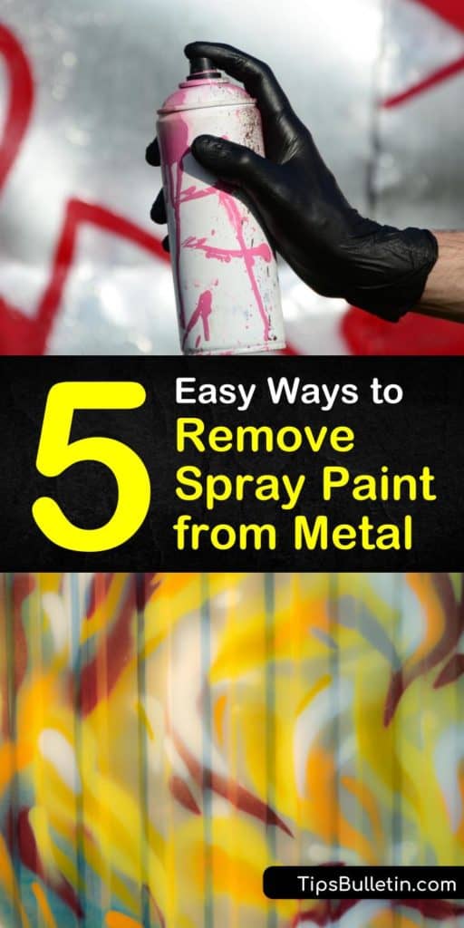 Learn how to use paint stripper and nail polish remover as a paint remover on metal surfaces with a plastic scraper. From respirators to scrubbing old paint away, we teach you all about doing it safely. #removepaintfrommetal #spraypaintonmetal #removingpaintfrommetal