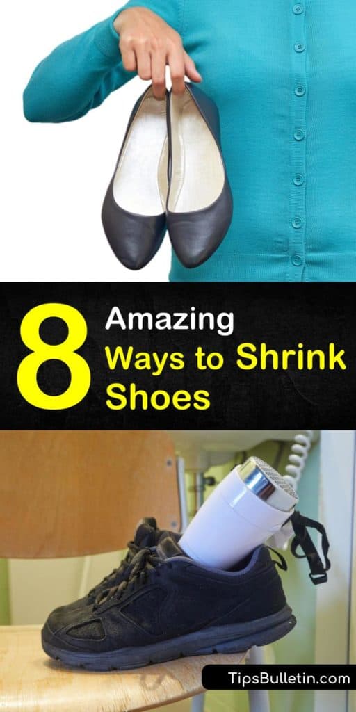 Find out how to shrink shoes using simple equipment like a hair dryer and a spray bottle of water. Learn how to make shoes feel smaller using an elastic band or thick socks. Run worn down canvas shoes through the dryer to shrink them back down to their original size. #shrink #shoes #shrinkshoes