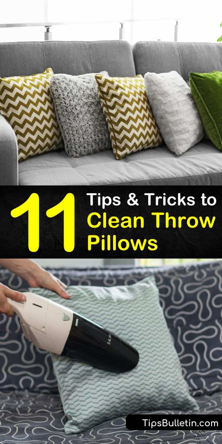 11 Tips & Tricks to Clean Throw Pillows