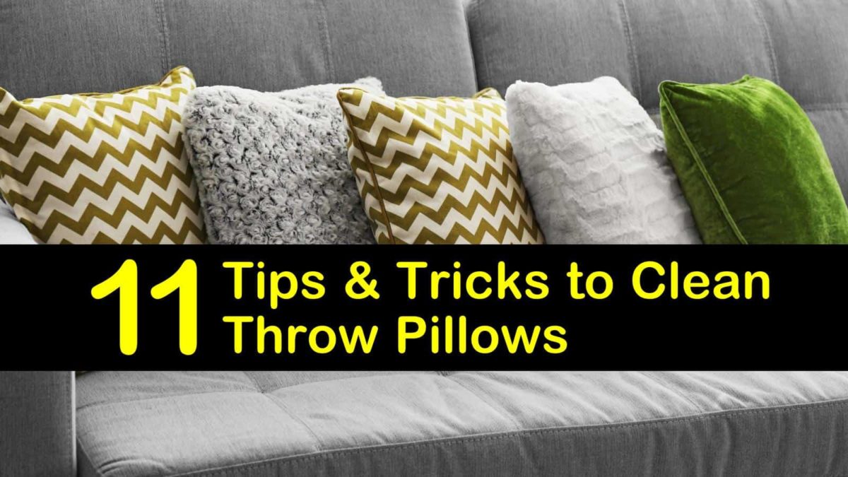 How to Wash Throw Pillows