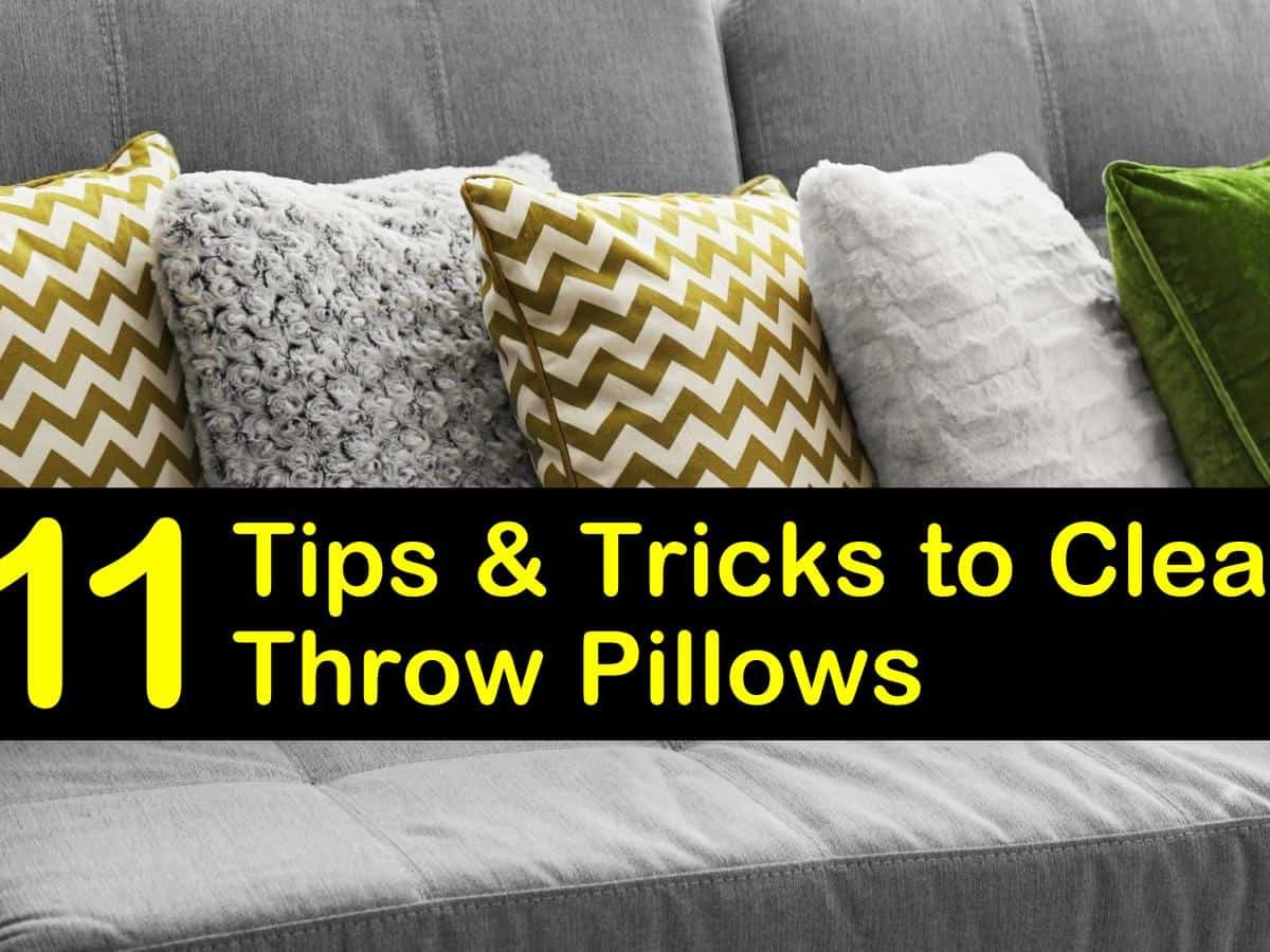 How to Clean Decorative Pillows