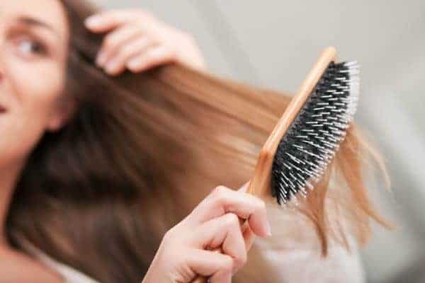 Brushing your hair is a healthy habit.