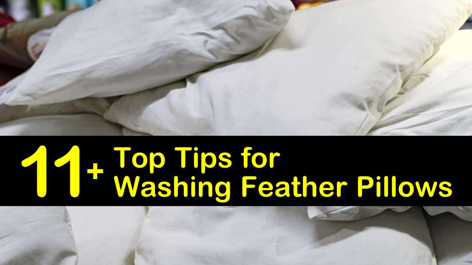 washing feather pillows in top loader