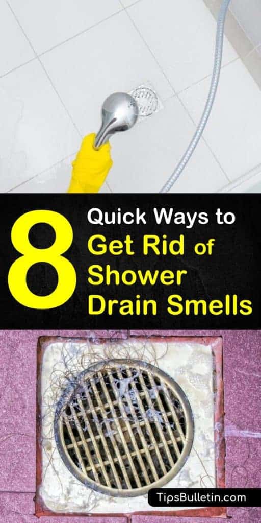 Discover how to get rid of shower drain smells for good. Learn eight simple and quick ways to quickly eliminate a stinky shower drain with baking soda and vinegar and other simple methods. Don't let a stinky drain keep you from enjoying your showers. #stinkydrain #showerdrain #odor