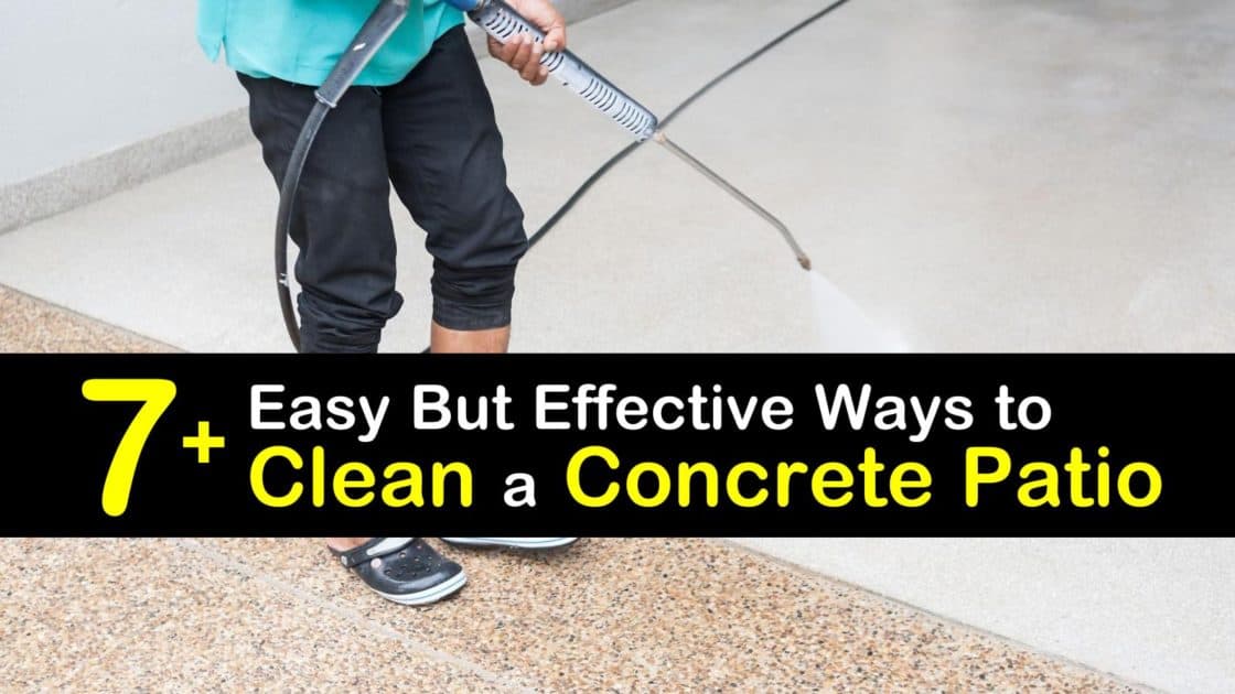 concrete patio clean cleaning floor patios tipsbulletin easy effective cement remove paint stained mildew stain floors roller sealer grout bleach