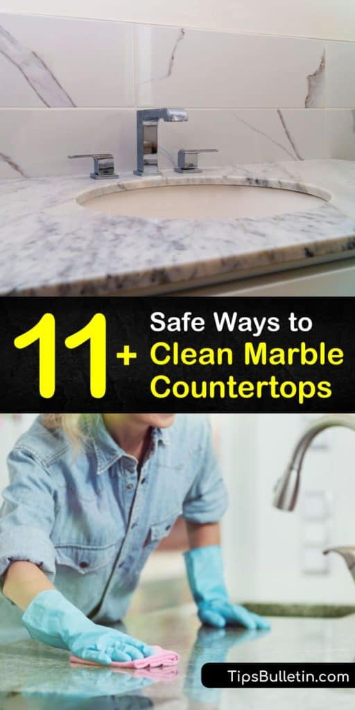 Try these safe recipes to create clean-marble-countertops without damaging ingredients like lemon juice or bleach. Learn how household items like hydrogen peroxide and a spray bottle can make your countertops shine like new. #cleaning #marble #countertops