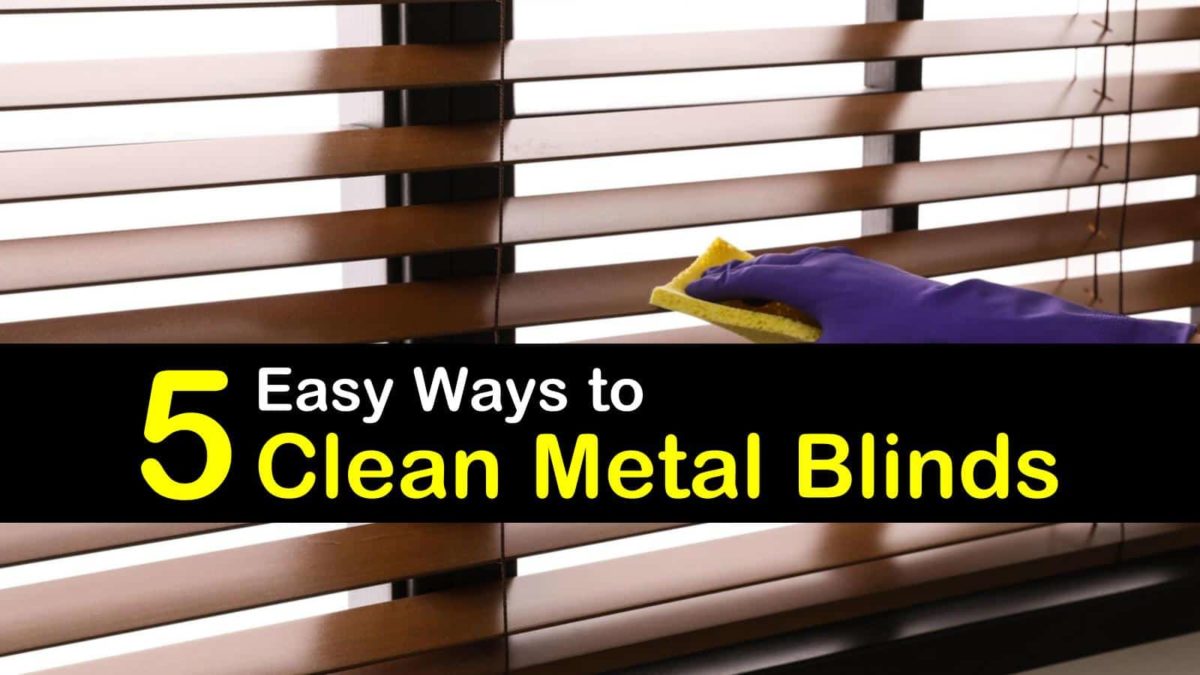 5 Easy Ways To Clean Metal Blinds, Clean Venetian Blinds Bathtub