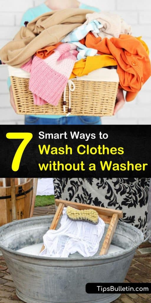 Discover the best alternatives for washing clothes without a washer. Grab some laundry detergent and fill a basin with warm or cold water to start practicing these clever hand-washing techniques. #wash #clothes #washer